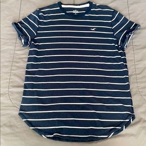 Hollister Swoop Tee Shirt Navy Blue